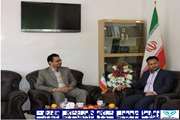 دیدارنوروزی مسئول پست دامپزشکی سده با بخشدار 